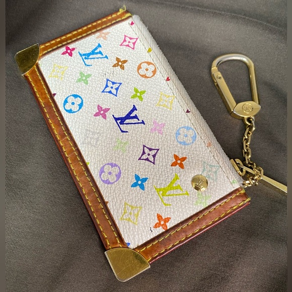 Louis Vuitton Accessories - Louis Vuitton Multicolor Key Pouch "LIVE SHOW TODAY'